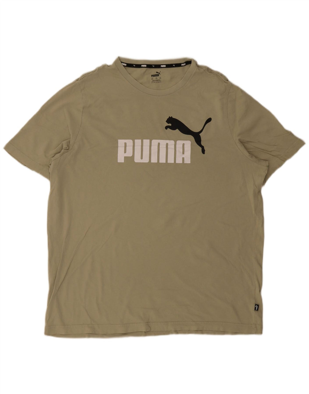 Puma T-Shirt Graphique Top 2XL Homme Kaki