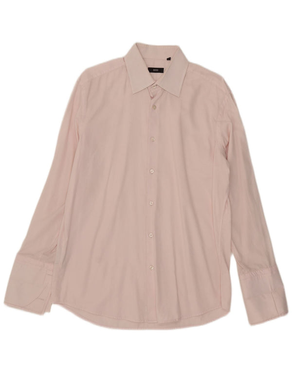 Hugo Boss Chemise formelle pour homme Taille 41 16 Large Rose