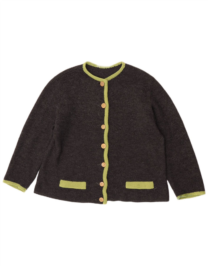Dralon Cardigan Femme Pull IT 44 Gris Moyen