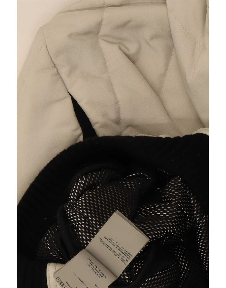 Refrigiwear Veste matelassée à capuche pour femme UK 14 Medium White Colourblock