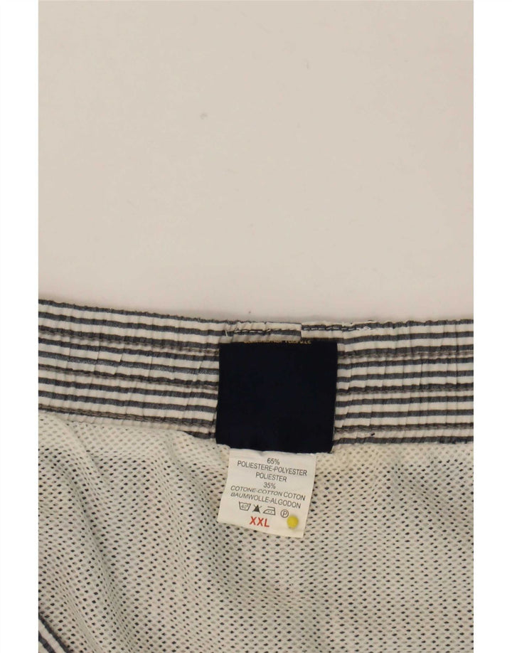 Nautica Short de bain homme 2XL bleu à fines rayures en polyester