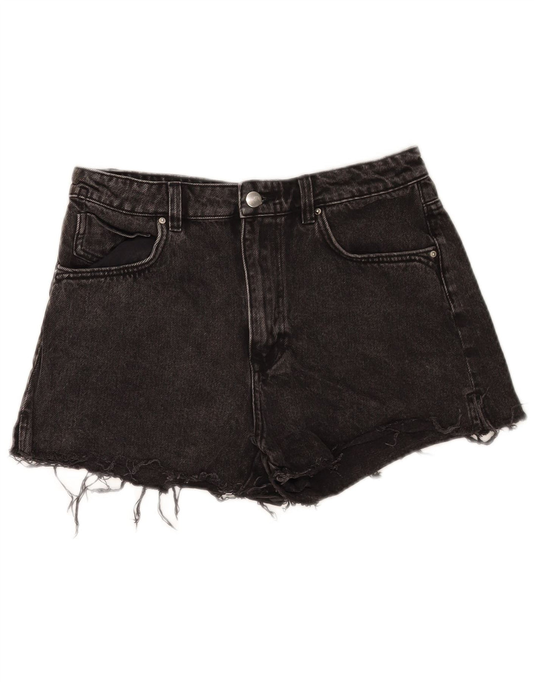 Zara Short en jean pour femme EU 40 Medium W30 Coton noir