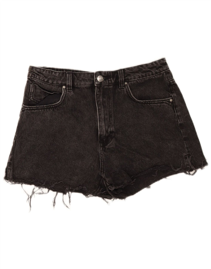 Zara Short en jean pour femme EU 40 Medium W30 Coton noir