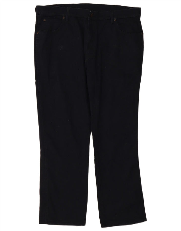 WRANGLER Pantalon décontracté droit coupe droite pour homme W40 L29 Bleu marine