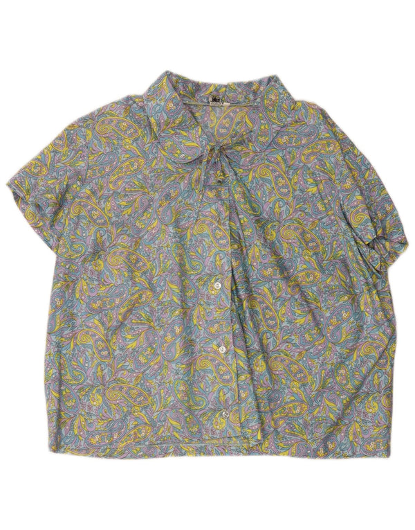 Stella Chemisier à manches courtes pour femme EU 48 2XL Motif cachemire multicolore