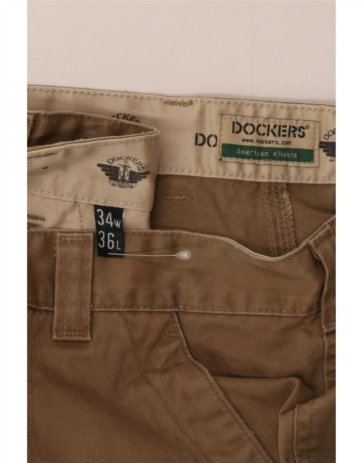 Dockers Pantalon Cargo Droit Khakis Homme W34 L32 Kaki