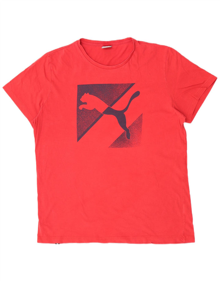 Puma T-Shirt Regular Graphic Top XL Homme Rouge Coton