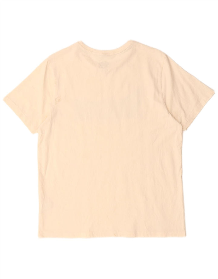 Animal T-Shirt Graphique Homme Blanc Cassé Moyen Coton