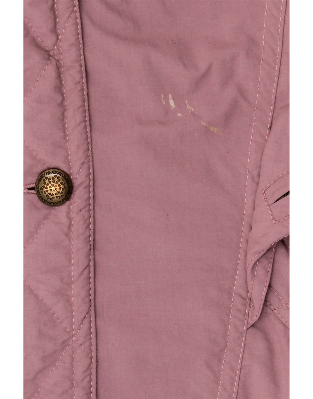 VINTAGE Femme Coupe-vent à capuche Manteau EU 42 Grand Polyester Violet