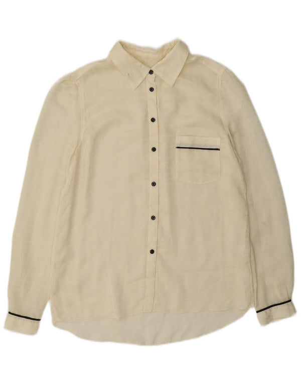 Gap Chemisier transparent pour femme UK 6 XS Polyester blanc cassé