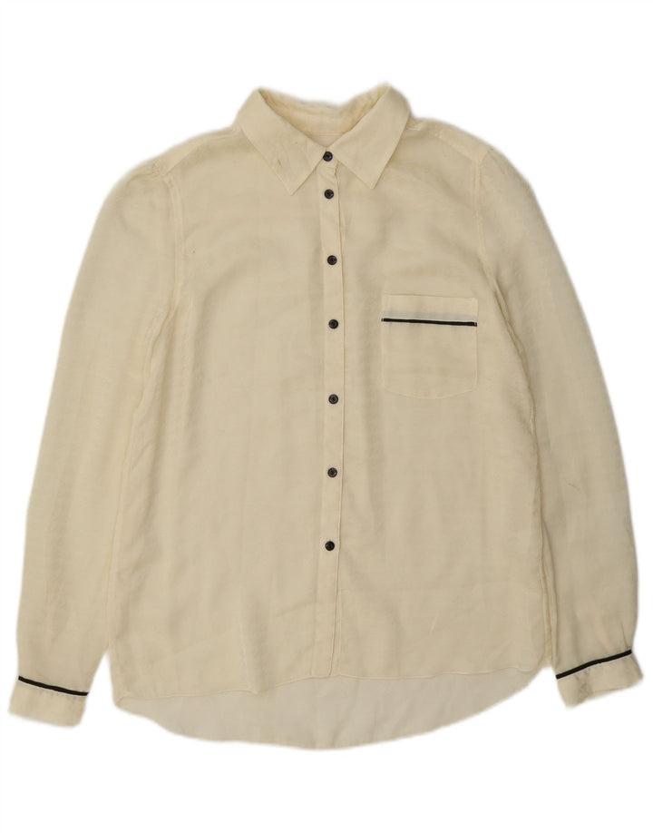 Gap Chemisier transparent pour femme UK 6 XS Polyester blanc cassé