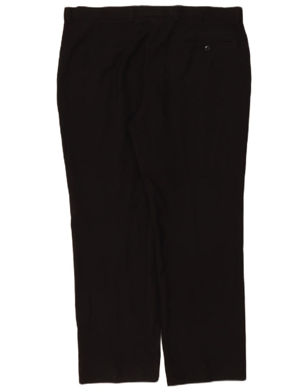 Marks & Spencer Pantalon de costume coupe ajustée pour homme W38 L29 Noir Polyester