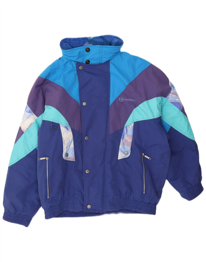 Sergio Tacchini Veste de ski pour homme UK 42 XL Bleu Colorblock Polyester