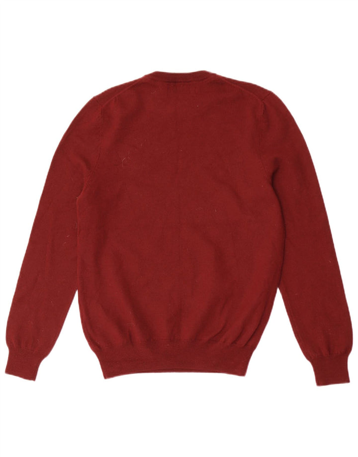 Lyle & Scott Pull à col rond pour homme en laine mérinos marron petit