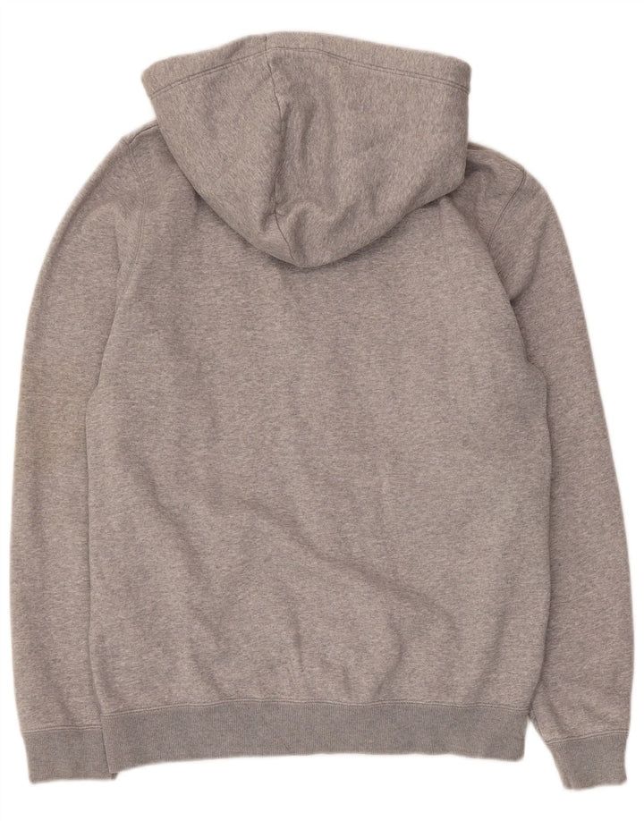 Jack Wills Pull à capuche zippé pour homme en coton moucheté gris moyen