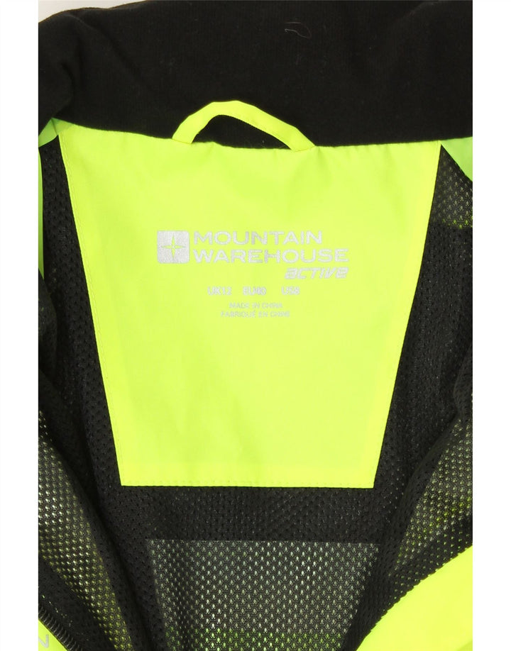 Mountain Warehouse Veste de pluie pour femme UK 12 Medium Jaune Colourblock