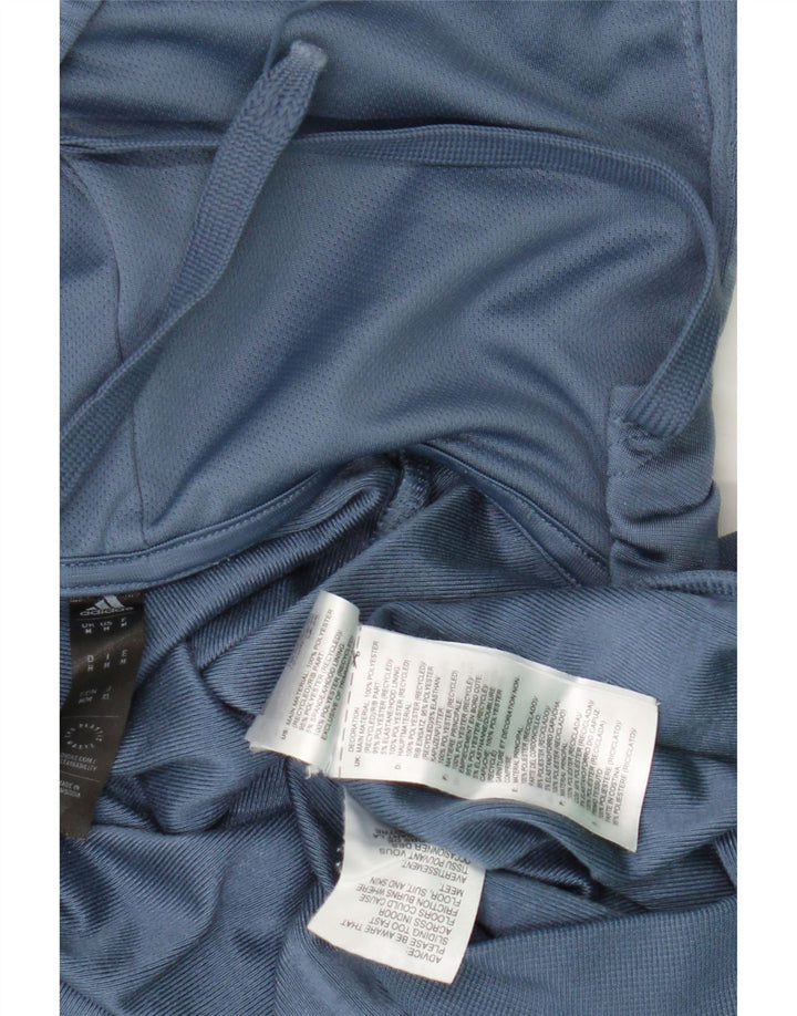 Adidas Pull à capuche zippé pour homme Bleu moyen Polyester