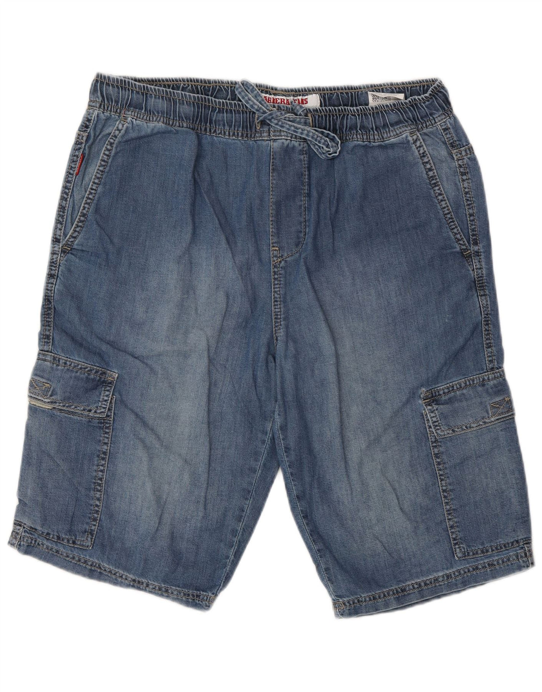 Carrera Short 629 Cargo Denim Homme IT 48 Medium W32 Bleu Coton