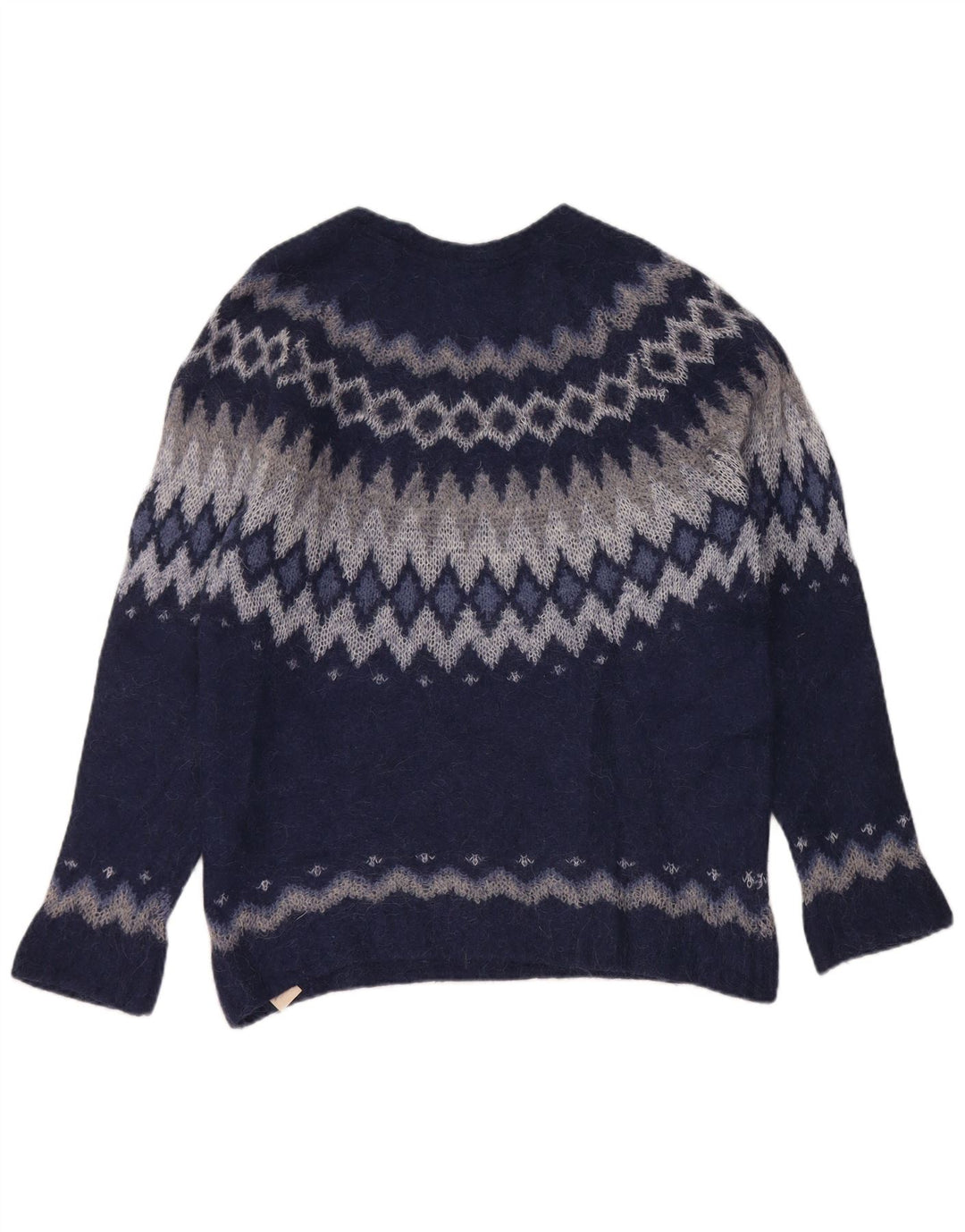 Massimo Dutti Pull col bateau pour femme UK 14 Bleu marine moyen