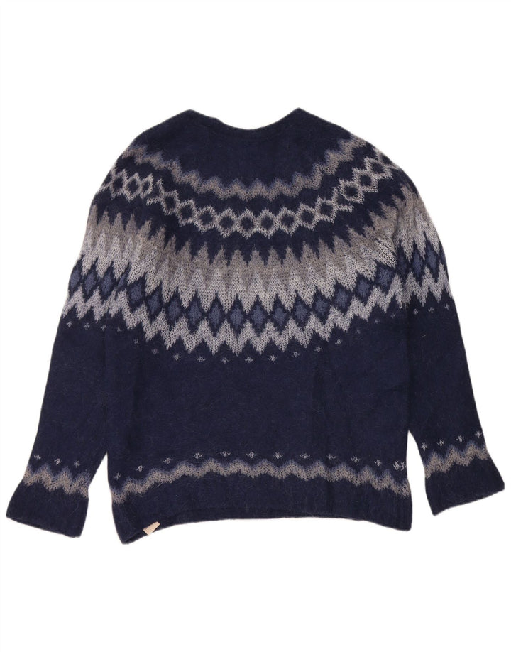 Massimo Dutti Pull col bateau pour femme UK 14 Bleu marine moyen