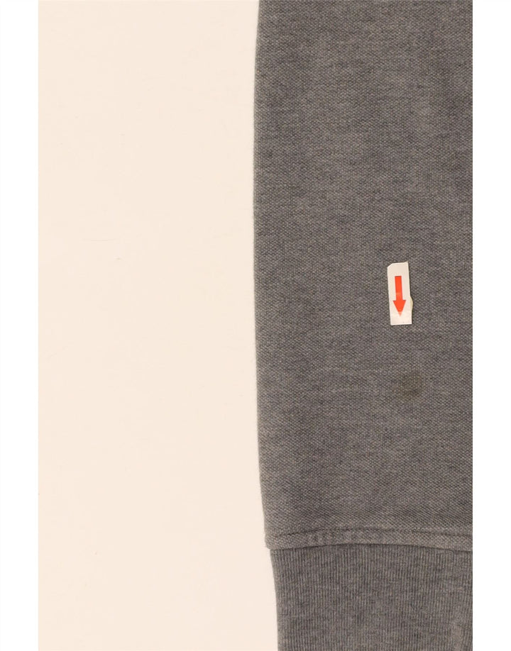 LACOSTE Homme Survêtement Top Veste Taille 7 2XL Gris Coton