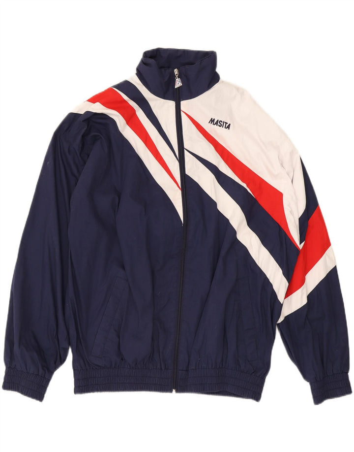 MASITA Veste de Survêtement Homme XL Bleu Marine Colorblock Polyester