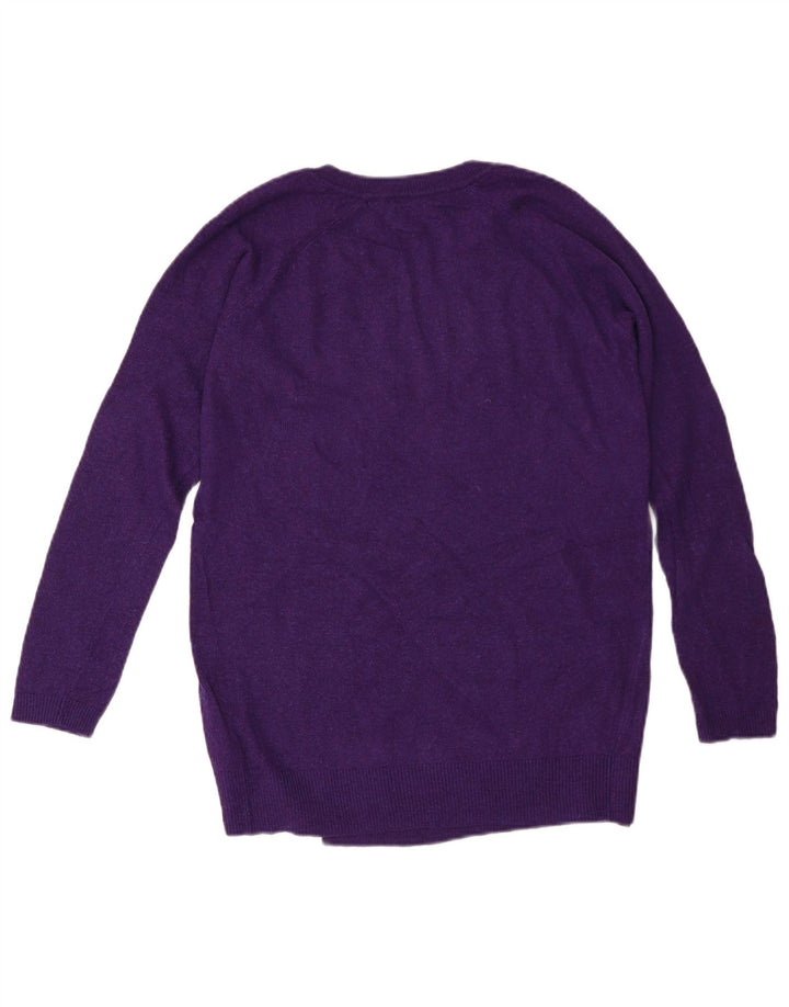 MARKS & SPENCER Pull surdimensionné à col en V pour femme UK 10 Small Violet