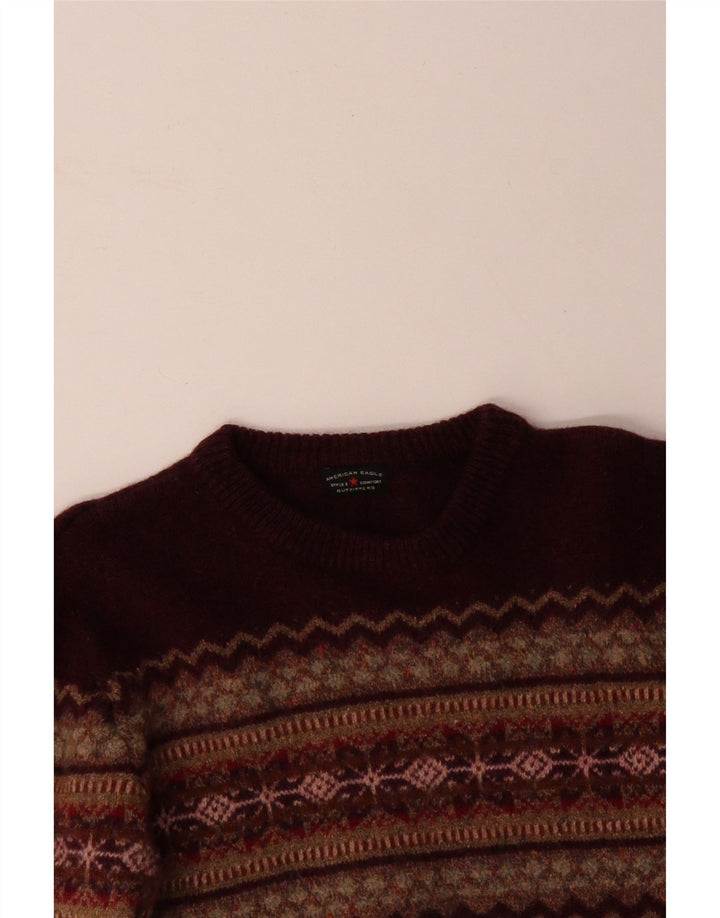 AMERICAN EAGLE Pull à col rond pour femme UK 14 Marron moyen