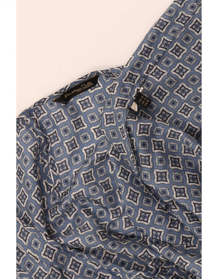 Massimo Dutti Chemisier sans manches pour femme EU 42 Grand Bleu Géométrique