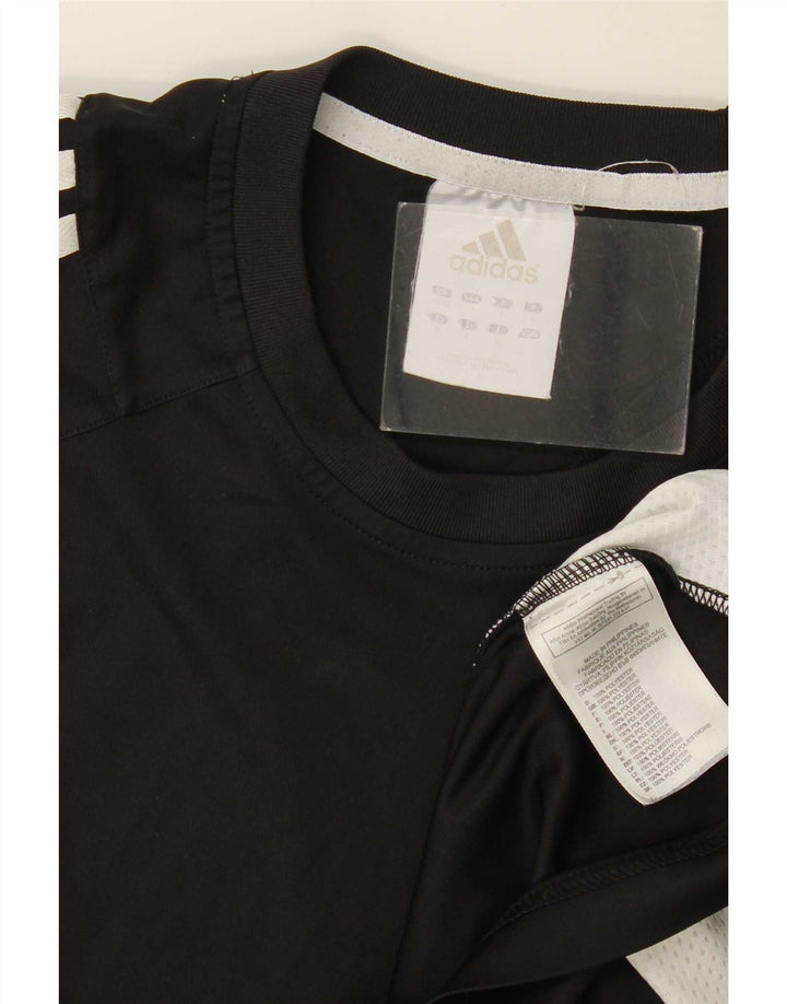 Adidas T-shirt pour homme en polyester color block noir moyen
