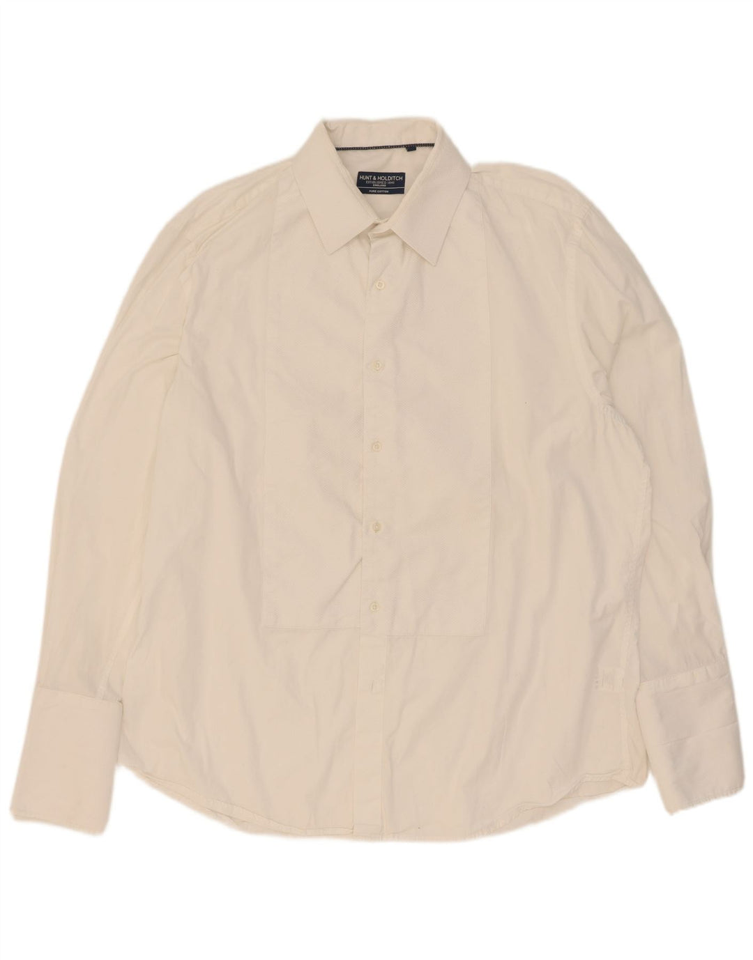Hunt & Holditch Chemise formelle pour homme Taille 45 17 XL Coton blanc