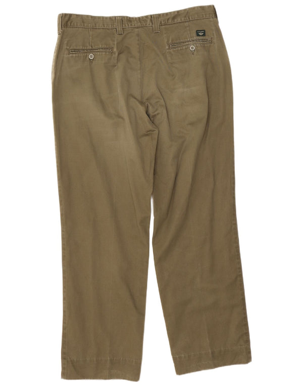Dockers Mens Khakis Straight Chino Trousers W38 L31 Khaki Cotton