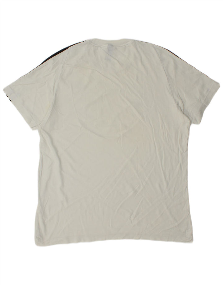ADIDAS T-Shirt Homme Blanc Moyen