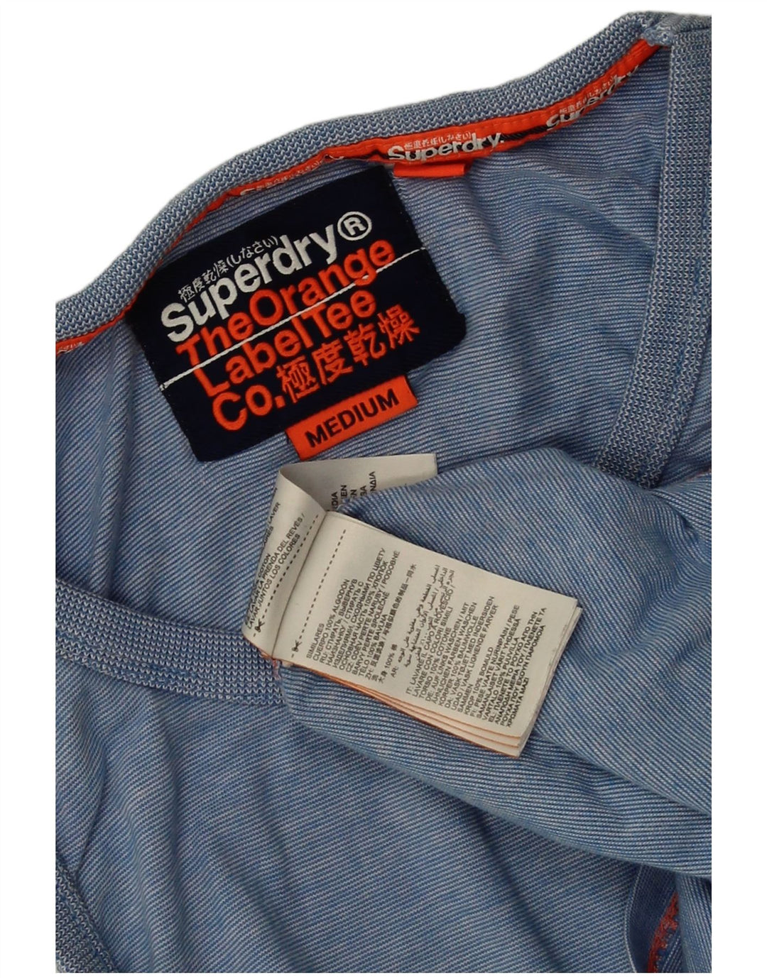 SUPERDRY Débardeur Homme Bleu Moyen à Fines Rayures en Coton