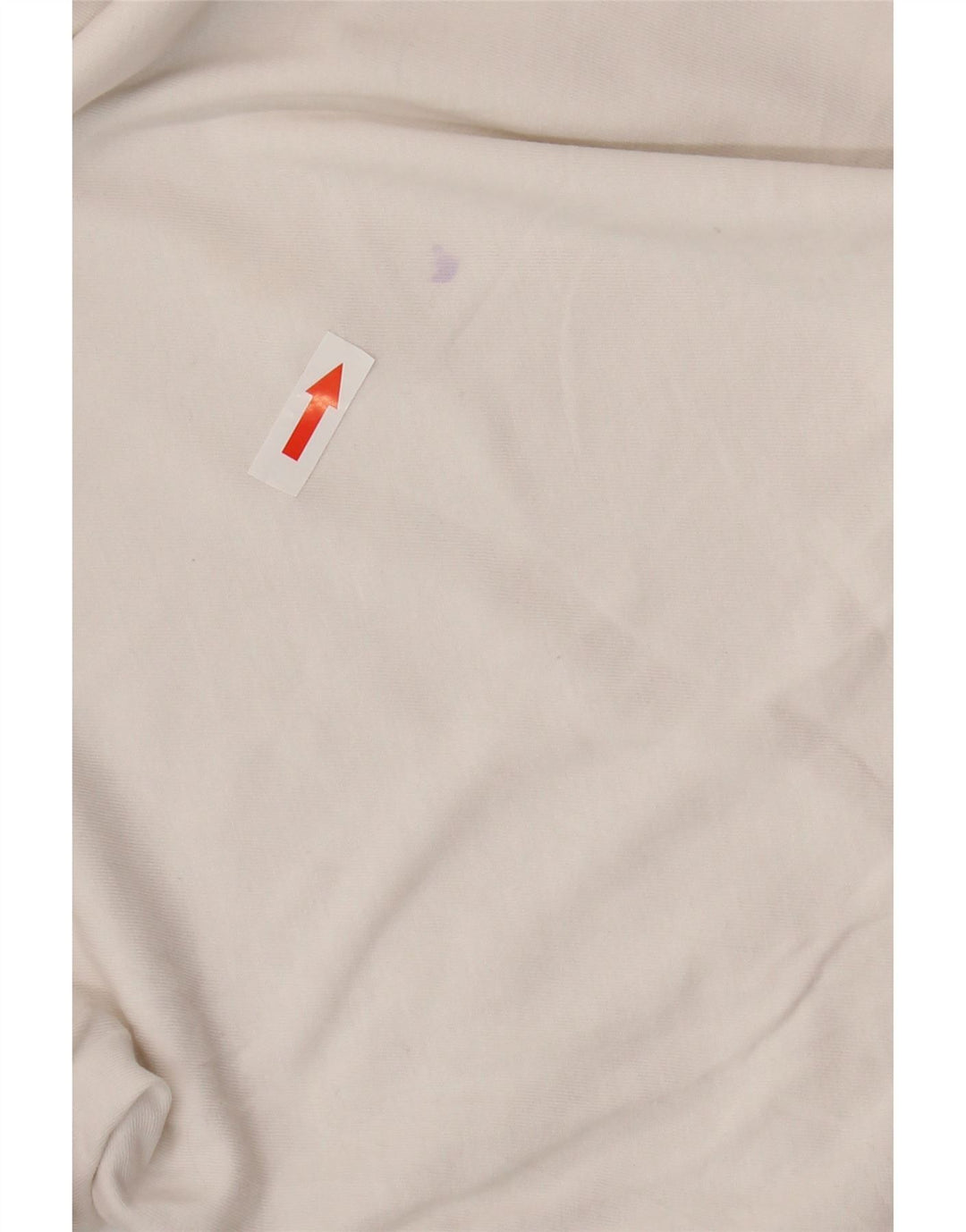 FILA T-shirt graphique pour femme UK 10 Petit coton color block blanc