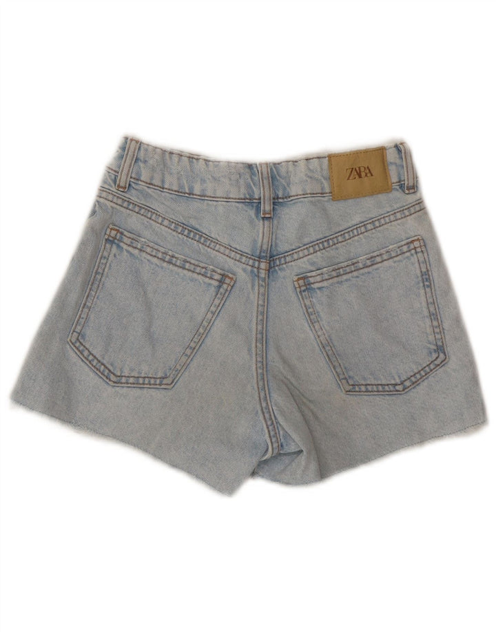 ZARA Girls Denim Shorts 8-9 Years W22  Blue