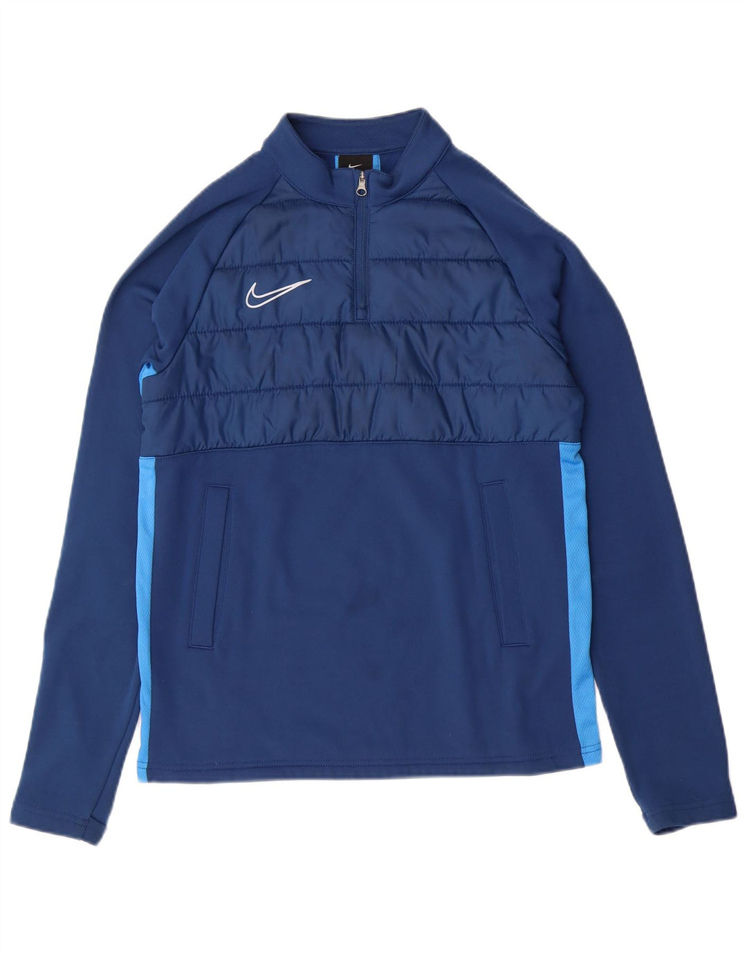 NIKE Haut de survêtement Dri Fit pour garçon 12-13 ans Bleu Taille L