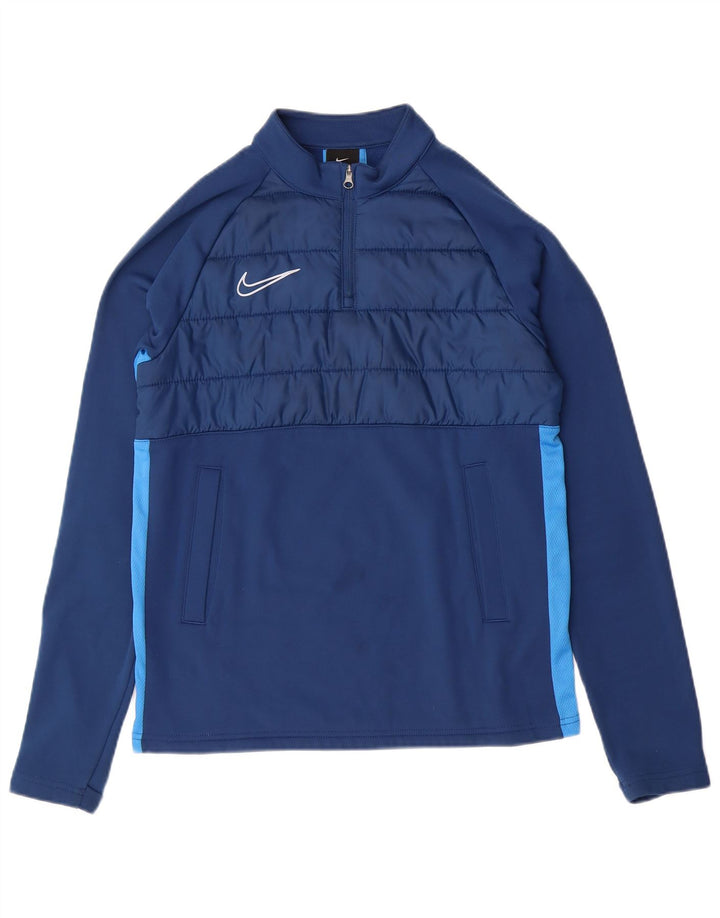NIKE Haut de survêtement Dri Fit pour garçon 12-13 ans Bleu Taille L