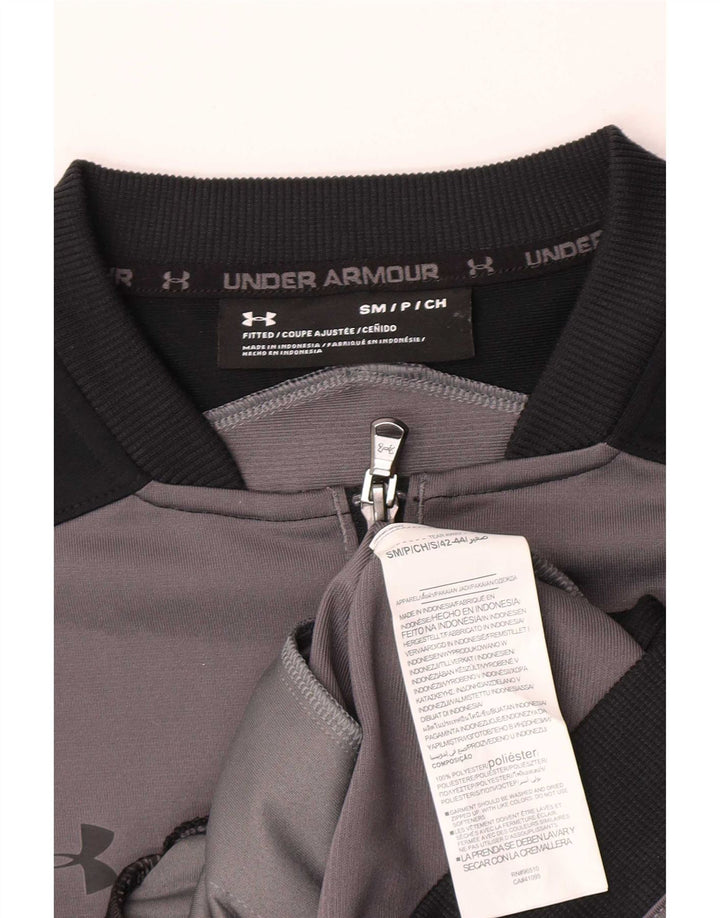 Under Armour Veste de Survêtement Homme Petit Gris Colorblock Polyester