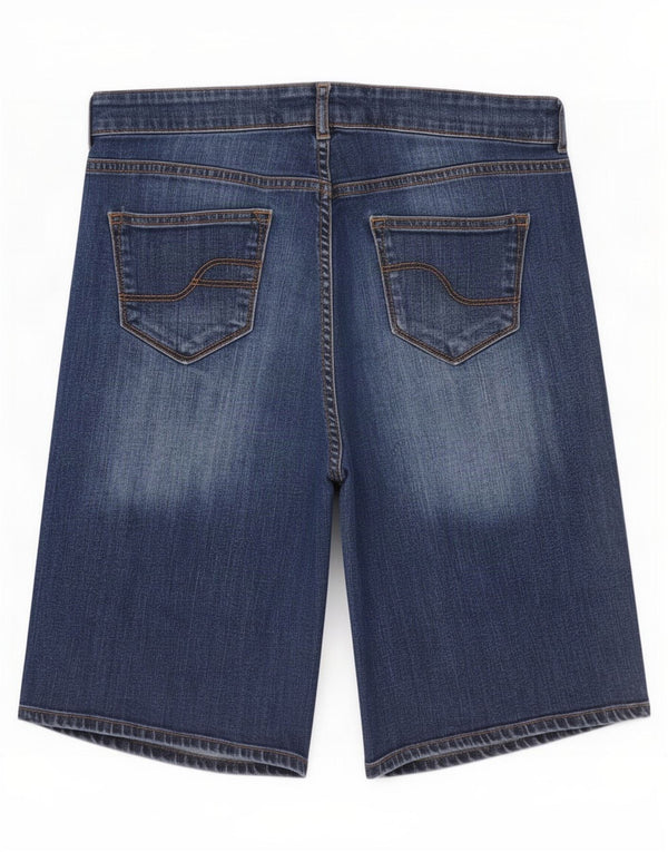 Fat Face Short en jean pour femme UK 14 Large W34 Bleu