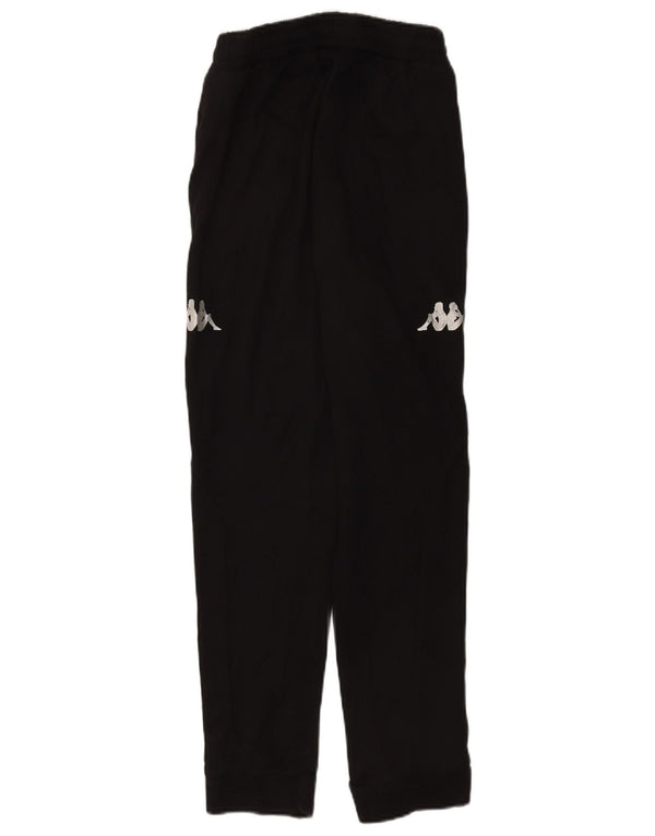 Kappa Pantalon de survêtement pour femme Joggers UK 8 Small Noir Coton