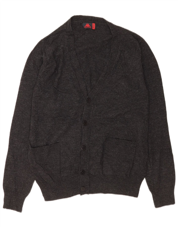 Robe Di Kappa Cardigan Pull Homme Gris Moyen