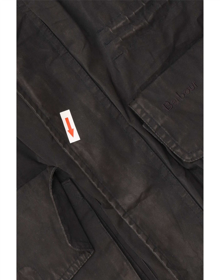 Barbour Veste en coton ciré pour homme UK 38 Medium Noir