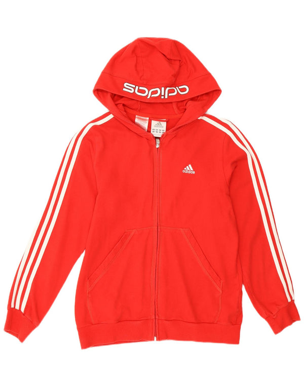 Adidas Pull à capuche zippé fille 13-14 ans Rouge Coton