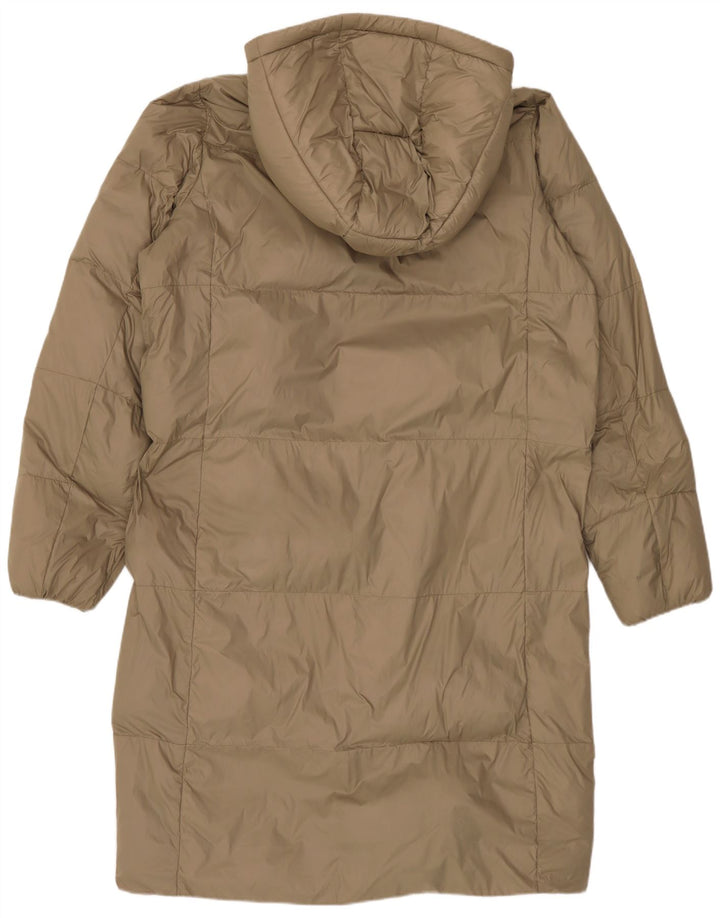Calvin Klein Jeans Manteau rembourré surdimensionné pour femme UK 10 Petit Kaki Polyamide