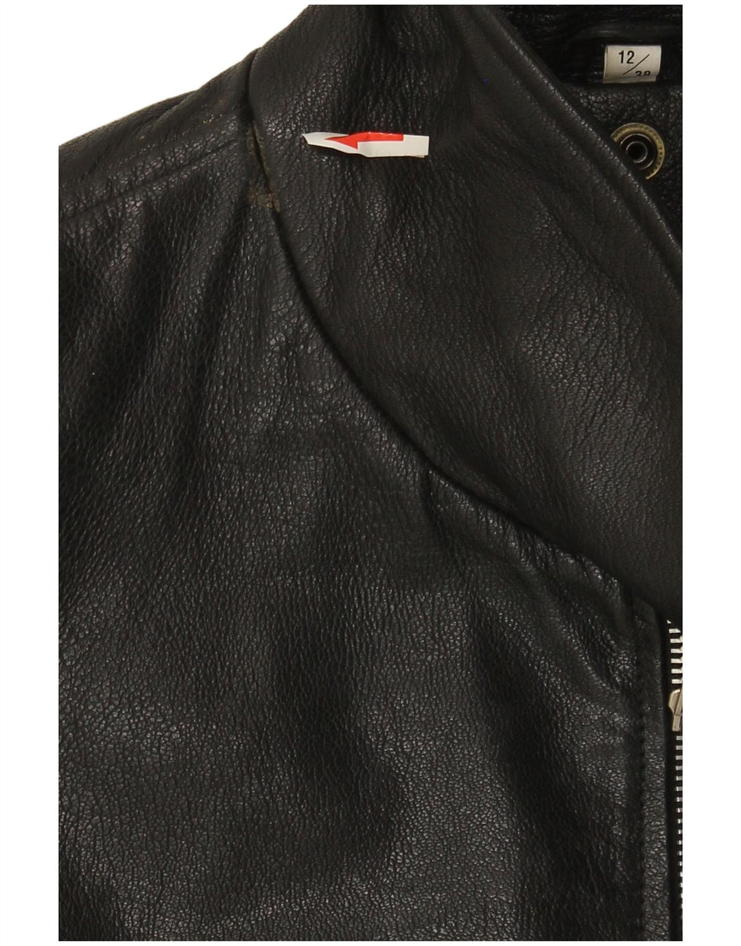Veste en cuir femme CLASSIC UK 12 cuir noir moyen