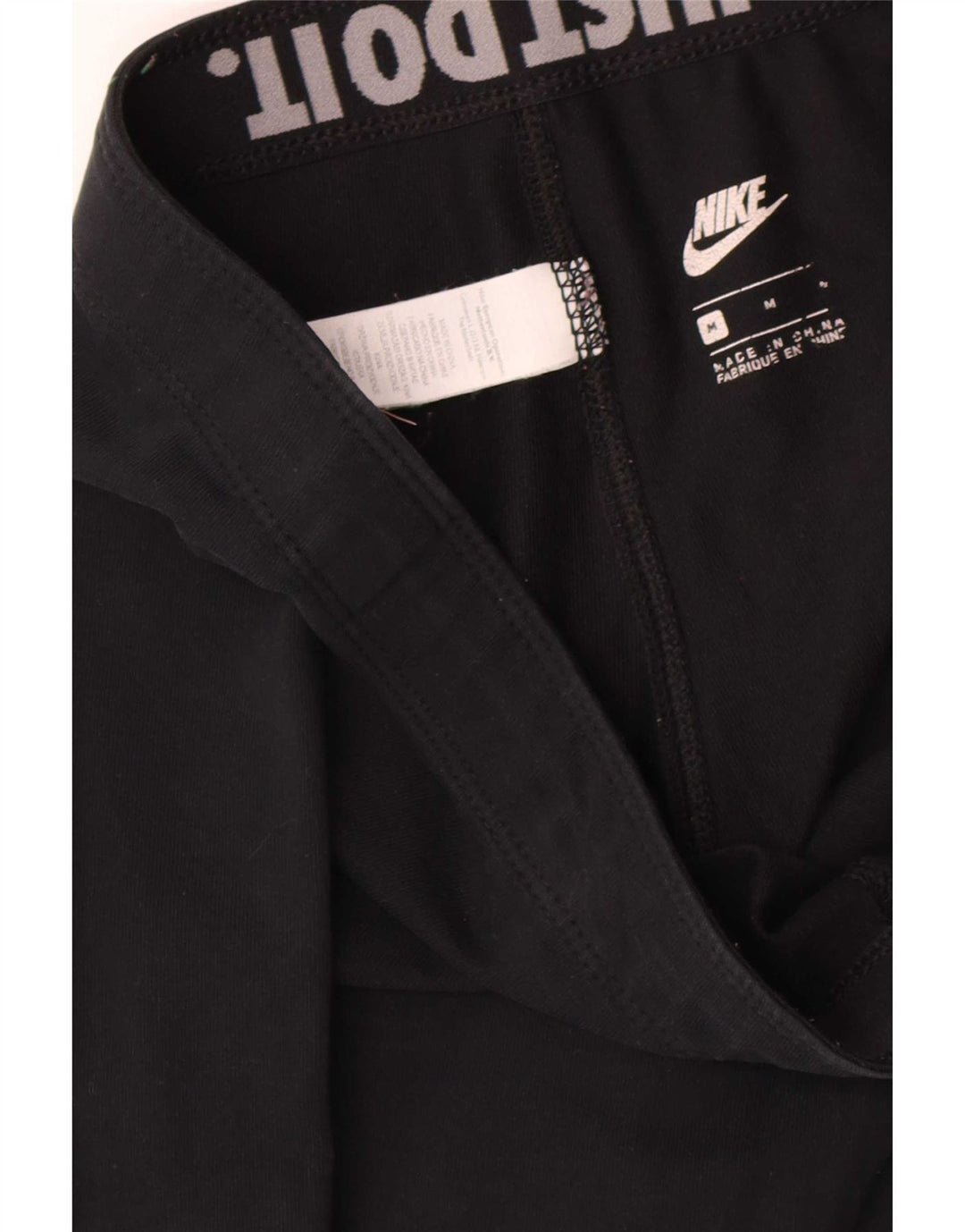 Nike Leggings graphiques pour femmes UK 12 coton noir moyen