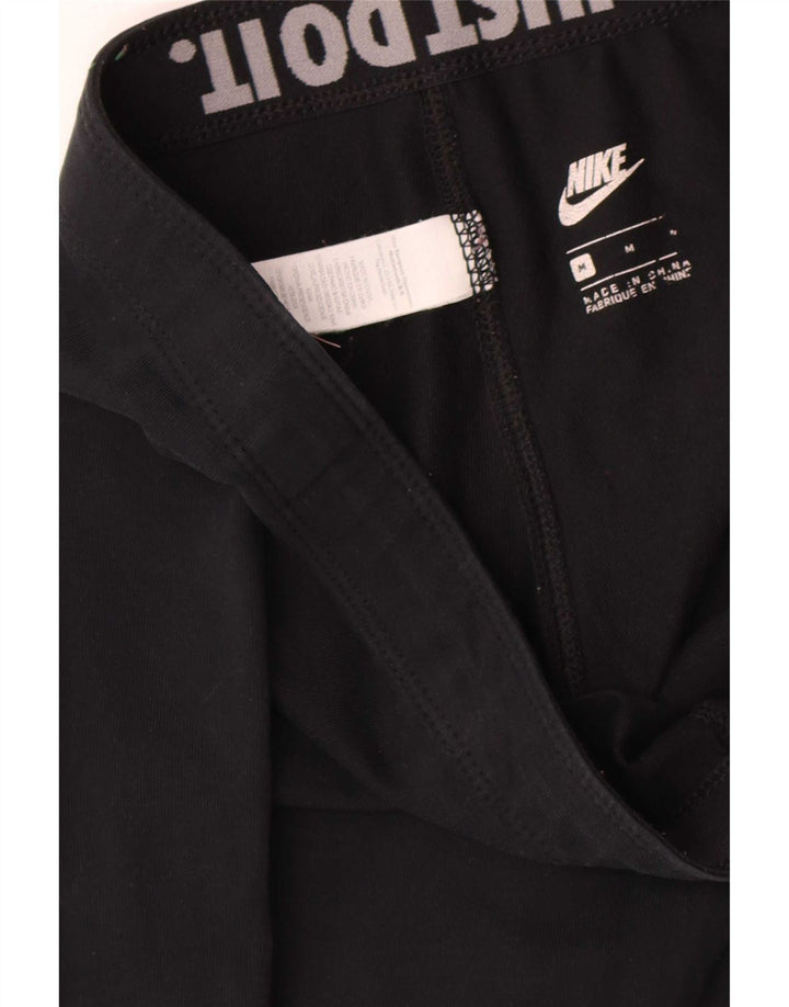 Nike Leggings graphiques pour femmes UK 12 coton noir moyen