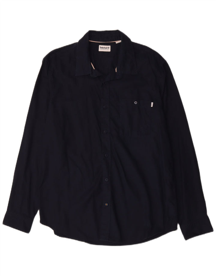 Timberland Chemise Homme XL Bleu Marine Coton