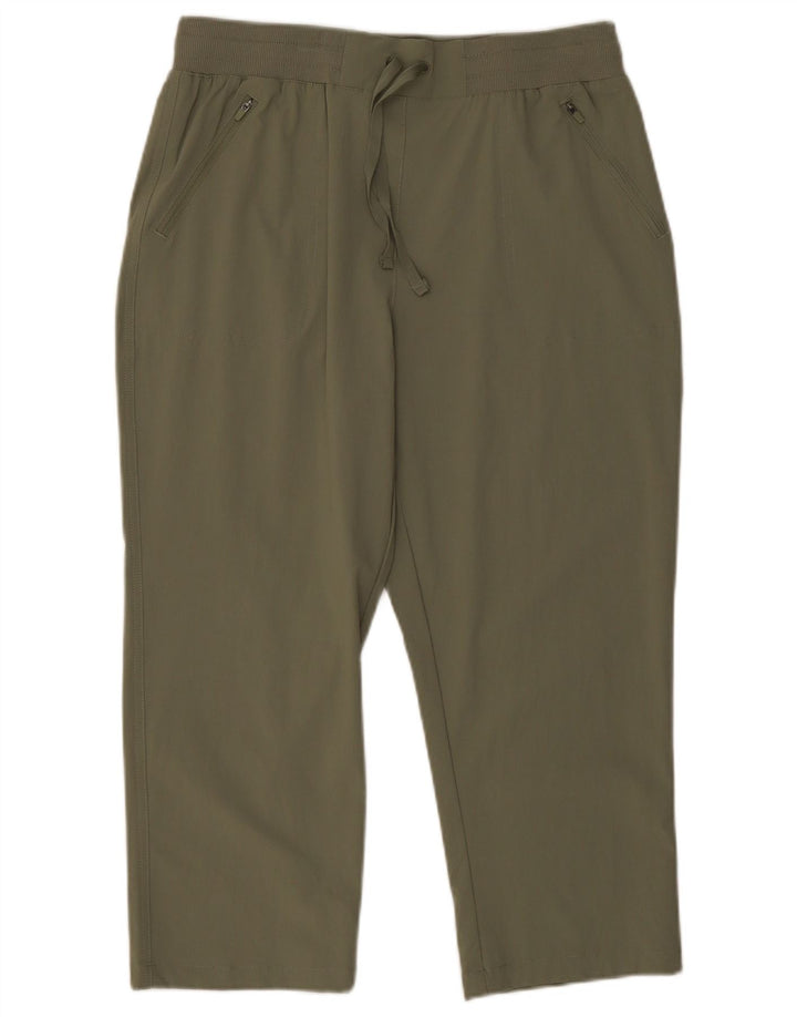 Mountain Warehouse Pantalon Capri Femme UK 12 Medium W30 L21 Kaki